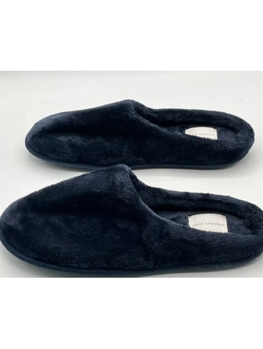 Geoffrey Beene Brand Comfort House Slippers In Color Navy